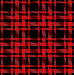 [NCR1008] BRUSH ESTAMPADO CUADROS CALADOS NEGROS Y ROJOS