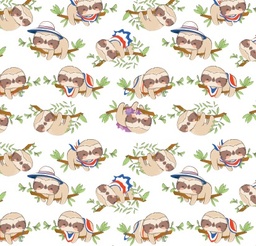 [FLO1086] BRUSH ESTAMPADO OSO PEREZOSO