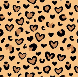 [PCO1000] BRUSH ESTAMPADO ANIMAL PRINT CORAZONES