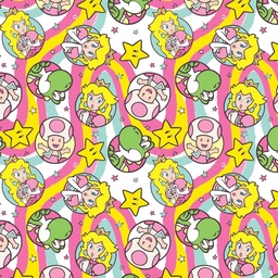 [DPE1001] BRUSH ESTAMPADO PEACH Y AMIGOS