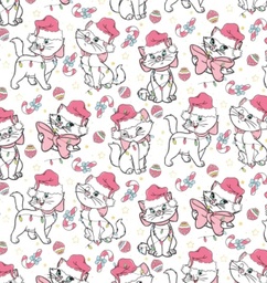 [NGM1000] BRUSH ESTAMPADO GATA MARIE NAVIDAD