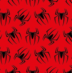 [VSP1019] BRUSH ESTAMPADO SPIDER-MAN ARAÑAS FONDO ROJO