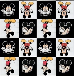 [NMK1029] BRUSH ESTAMPADO MICKEY CUADROS