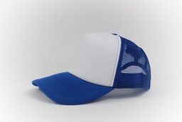 [10092] GORRA MALLA AZUL REY-BLANCO   