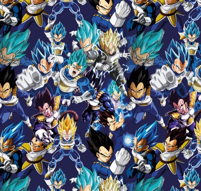 BRUSH ESTAMPADO DRAGON BALL Z VEGETA
