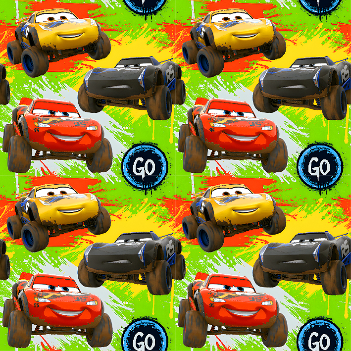 BRUSH ESTAMPADO CARS 4X4