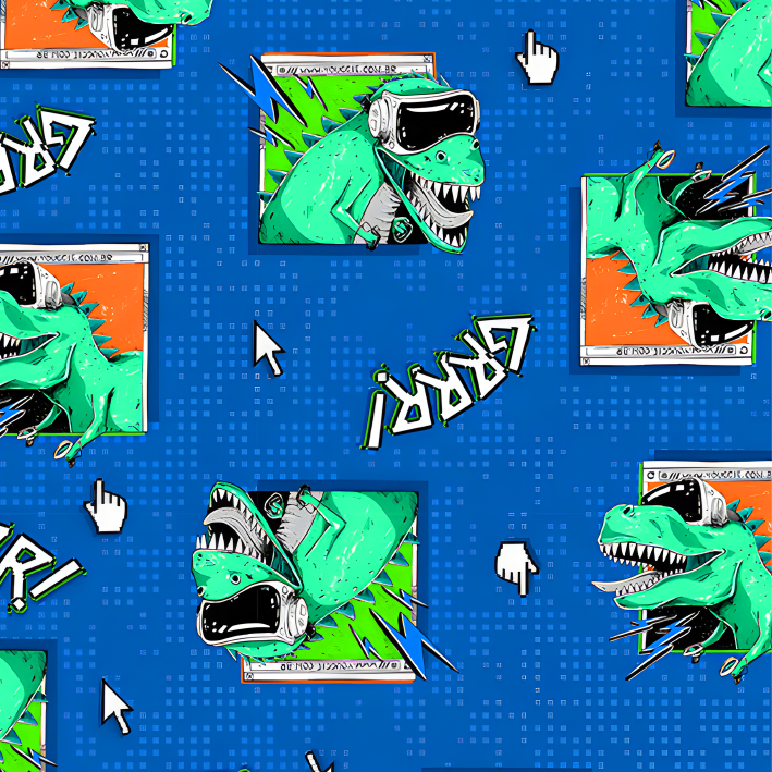 BRUSH ESTAMPADO DINOSAURIO GAMER