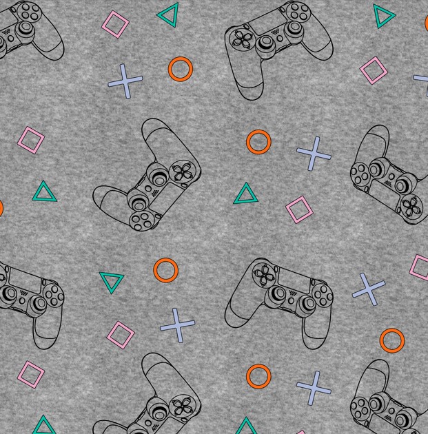 BRUSH ESTAMPADO PLAYSTATION GRIS