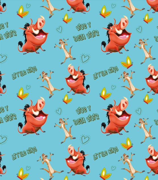 BRUSH ESTAMPADO TIMON & PUMBA