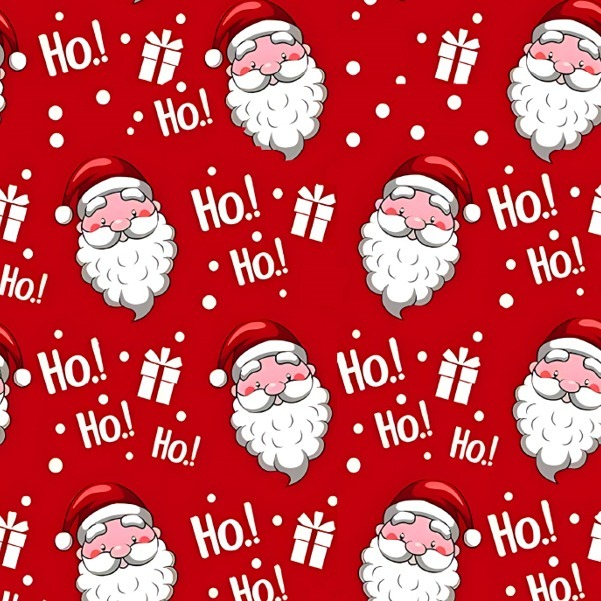 BRUSH ESTAMPADO SANTA ROJO