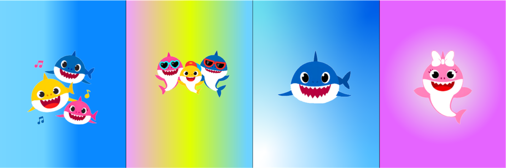 BRUSH ESTAMPADO FRENTES BABY SHARK NIÑO
