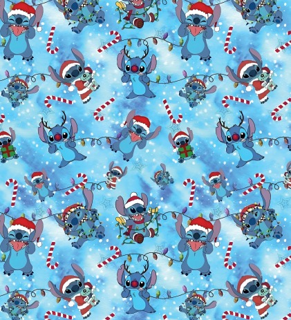 BRUSH ESTAMPADO STICH NAVIDAD