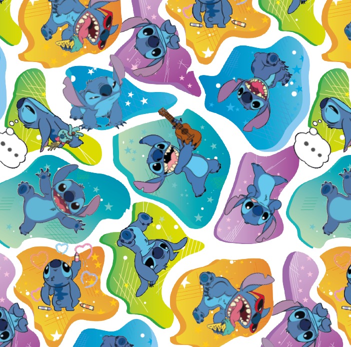 BRUSH ESTAMPADO STITCH CHARCOS DE COLOR