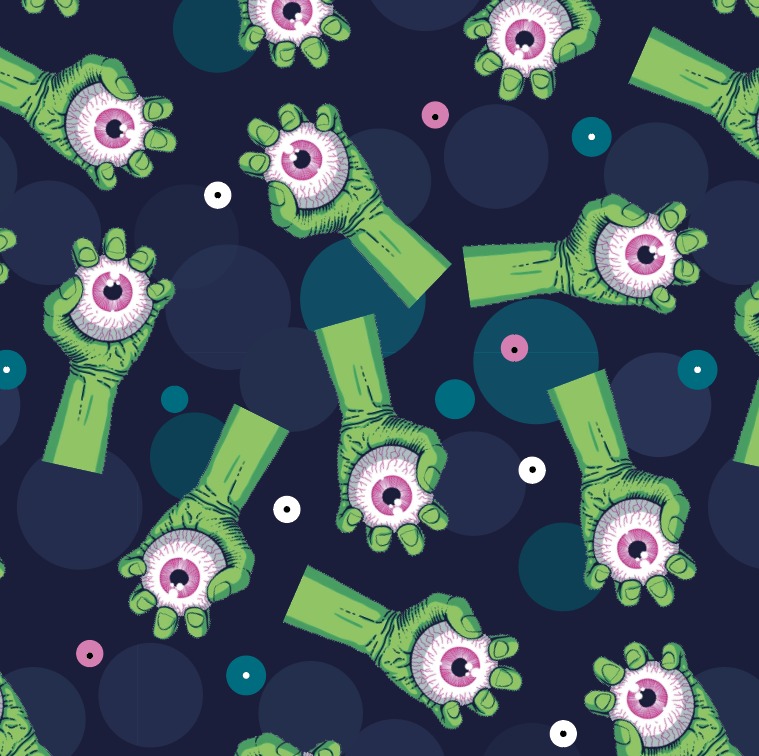 BRUSH ESTAMPADO MANOS Y OJOS