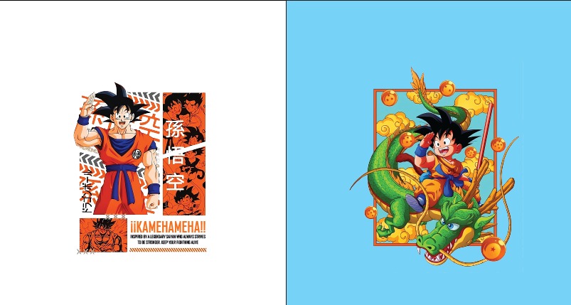 BRUSH ESTAMPADO FRENTES GOKU OVERSIZE
