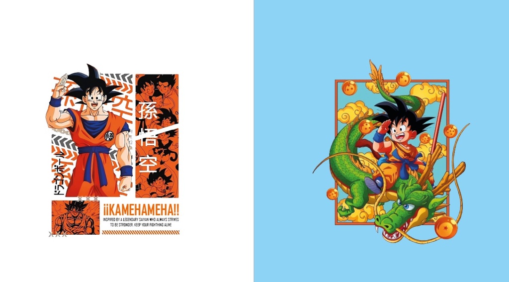 BRUSH ESTAMPADO FRENTES GOKU OVERSIZE