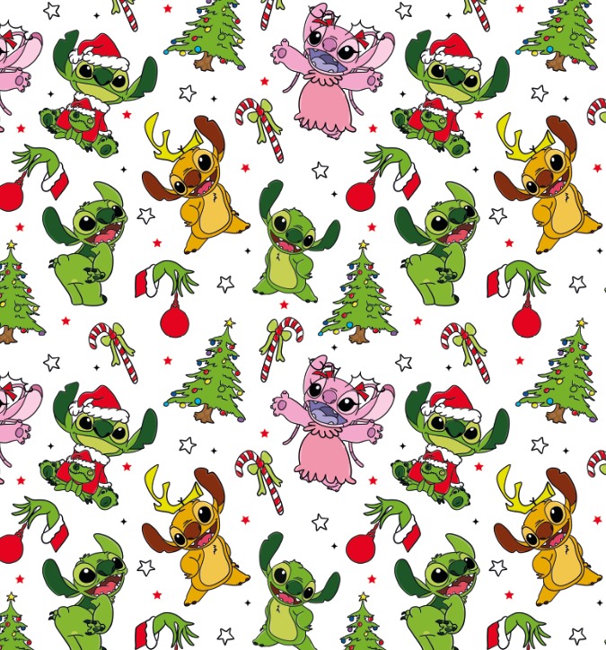 BRUSH ESTAMPADO STITCH NAVIDAD GRINCH