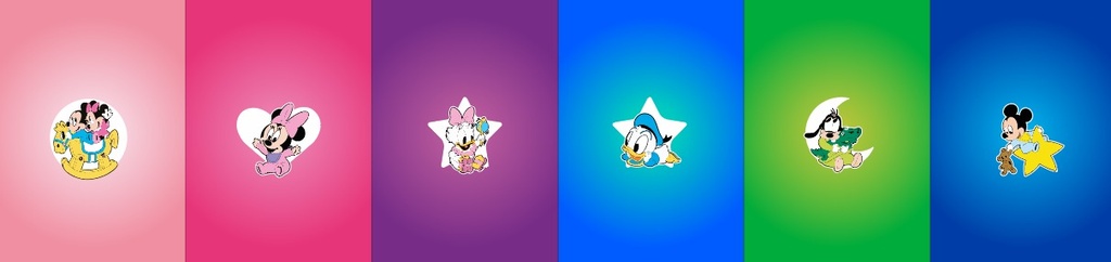 BRUSH ESTAMPADO FRENTES PARA BEBÉ MICKEY MIXTOS