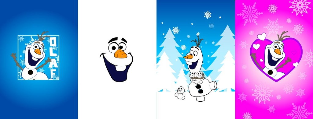 BRUSH ESTAMPADO FRENTES OLAF NIÑO