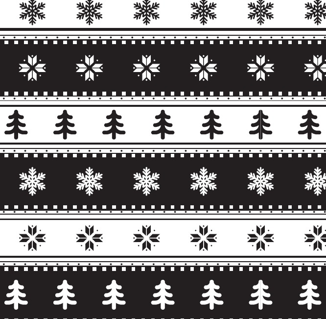 BRUSH ESTAMPADO COPITOS BLANCO Y NEGRO