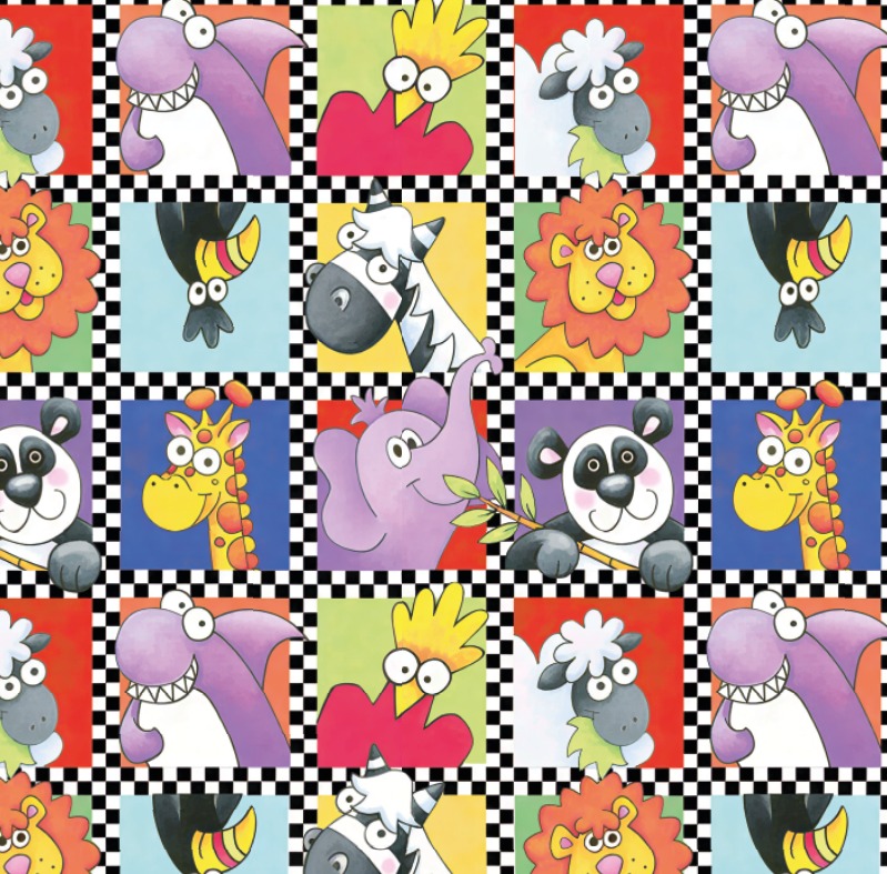 BRUSH ESTAMPADO ANIMALITOS VARIOS