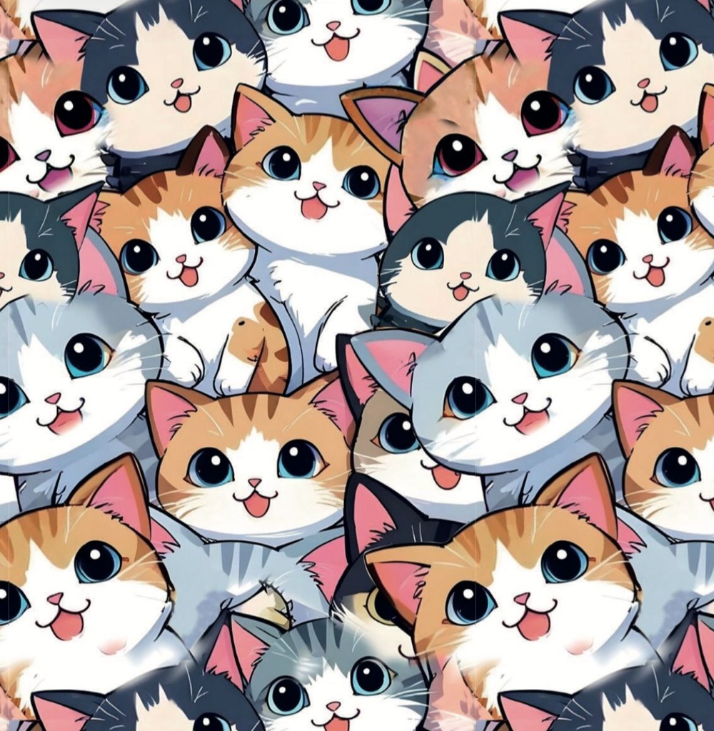 BRUSH ESTAMPADO GATOS CARITAS