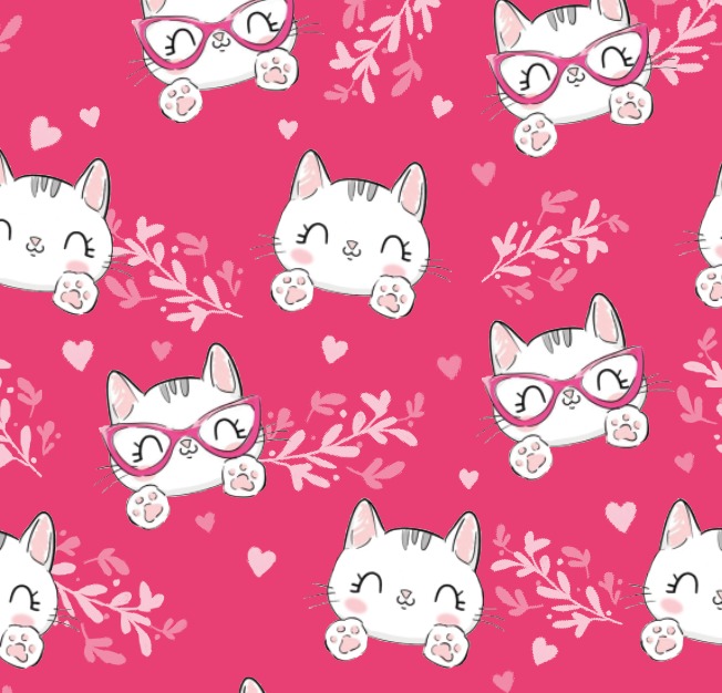 BRUSH ESTAMPADO CARITA DE GATITO ROSADO