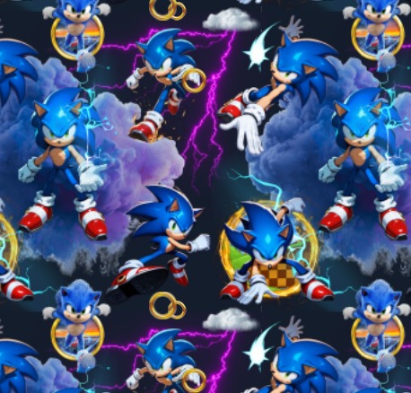 BRUSH ESTAMPADO SONIC GUANTE