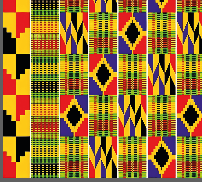 BRUSH ESTAMPADO RAYAS & FIGURAS GEOMETRICAS AFRICANAS