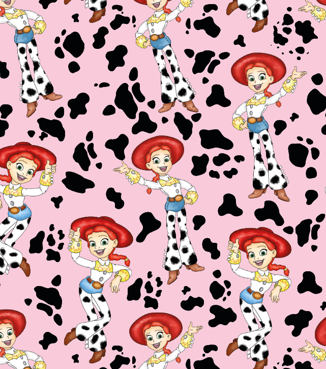BRUSH ESTAMPADO JESSIE FONDO ROSADO