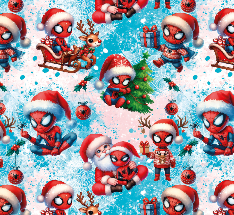 BRUSH ESTAMPADO SPIDER-MAN & SANTA CLAUS