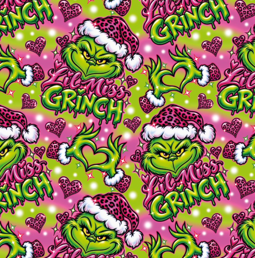 BRUSH ESTAMPADO GRINCH ROSADO