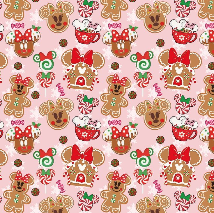 BRUSH ESTAMPADO GALLETAS NAVIDEÑAS MINNIE