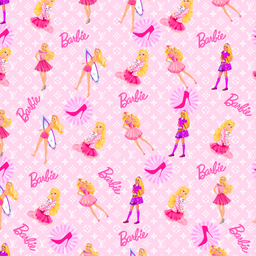 [DBB1002] BRUSH ESTAMPADO BARBIE & TACONES FOND LV ROSADO
