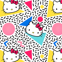 [DHK1007] BRUSH ESTAMPADO HELLO KITTY RETRO
