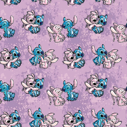 [DST1004] BRUSH ESTAMPADO STITCH & ANGEL FONDO LILA