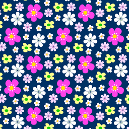 [LIF1008] LIVERPOOL ESTAMPADO FLORES DE COLORES F/AZUL NAVY