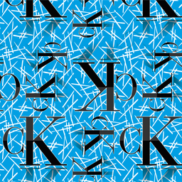 [MCK1000] BRUSH ESTAMPADO CALVIN KLEIN FONDO CYAN