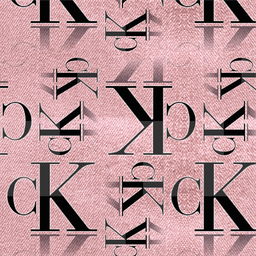 [MCK1001] BRUSH ESTAMPADO CALVIN KLEIN FONDO ROSADO