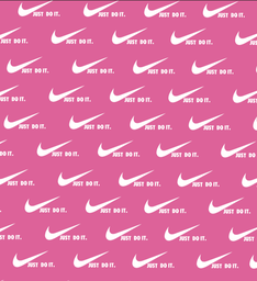 [MNK1001] BRUSH ESTAMPADO NIKE PEQUEÑO FONDO ROSADO