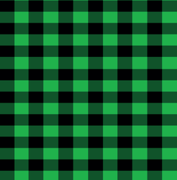 [NCR1000] BRUSH ESTAMPADO CUADROS VERDES Y NEGROS