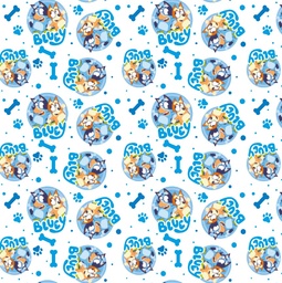 [VBL1001] BRUSH ESTAMPADO BLUEY FONDO BLANCO