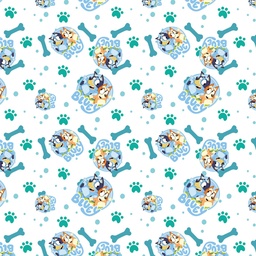 [VBL1001] BRUSH ESTAMPADO BLUEY FONDO BLANCO