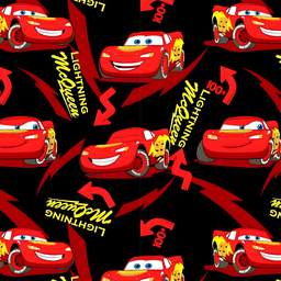 [VCR1002] BRUSH ESTAMPADO RAYO MCQUEEN FONDO NEGRO