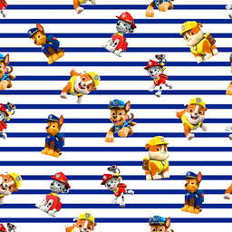 [VPP1001] BRUSH ESTAMPADO PAW PATROL NIÑO FONDO BLANCO & AZUL