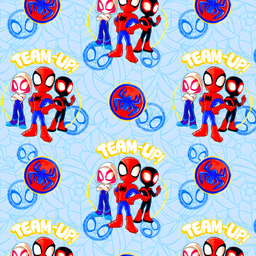 [VSP1006] BRUSH ESTAMPADO SPIDER-MAN DIBUJADO FONDO CELESTE