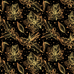 [NFL1004] BRUSH ESTAMPADO RAMILLETE DORADO