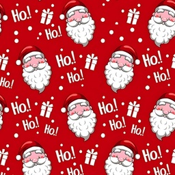 [NST1010] BRUSH ESTAMPADO SANTA ROJO