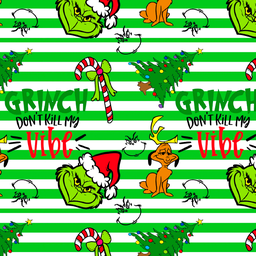 [NGR1012] BRUSH ESTAMPADO GRINCH RAYAS