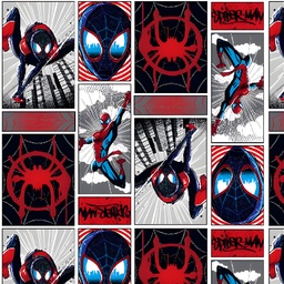 [VSP1014] BRUSH ESTAMPADO SPIDER MAN MILES MORALES FONDO CUADROS